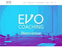 Tablet Screenshot of evo-coaching.com